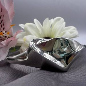 silver bangle shaped