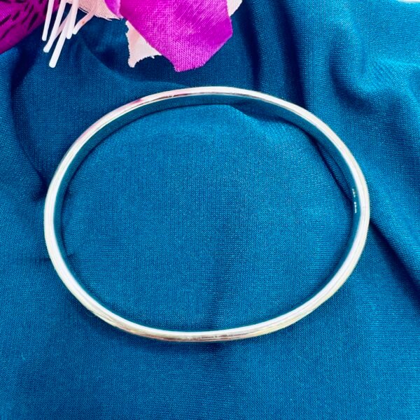 solid silver screw bangle