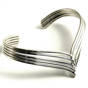 Silver Wishbone Bangle