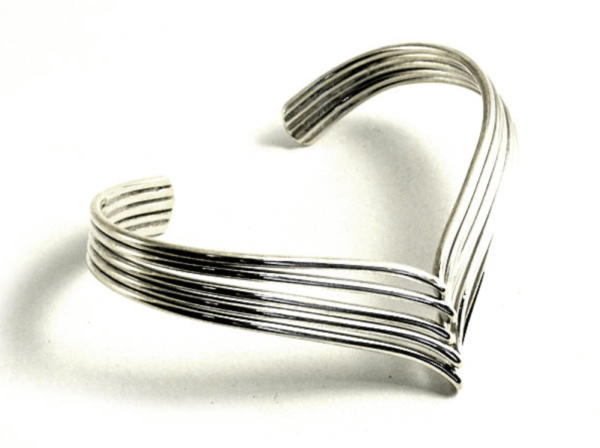 Silver Wishbone Bangle